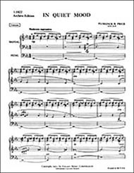 cover In Quiet Mood Organ sheet music cover